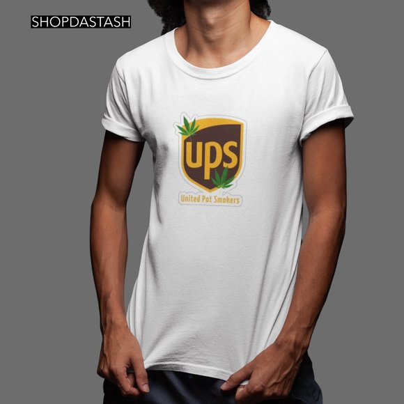 UNITED POT SMOKERS 420 STONER POTLEAF SEX SMOKING TSHIRT - Picture 2 of 3